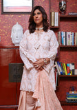 Huma Adnan - Mahagul - Peach - Chikankari - 3 Piece