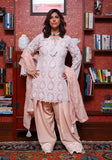 Huma Adnan - Mahagul - Peach - Chikankari - 3 Piece
