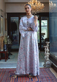Huma Adnan - Nazia - Kaftan - Steel Grey - Silk - 2 Piece