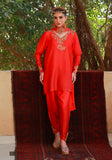 Huma Adnan inshira Suit Red 3 Piece