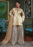 Huma Adnan naireen Suit Gold 3 Piece
