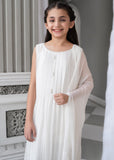 Laleen Nila Pishwas White 3 Piece