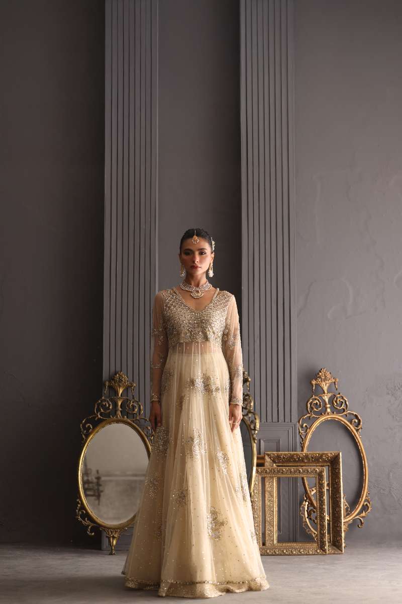 Deepak Perwani - Chiffon & Pure Raw Silk Formal Suit For Women - 3 Piece