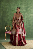 Shamaeel - CE-03 - Gharara - Red - Silk & Net - 3 Piece - Studio by TCS