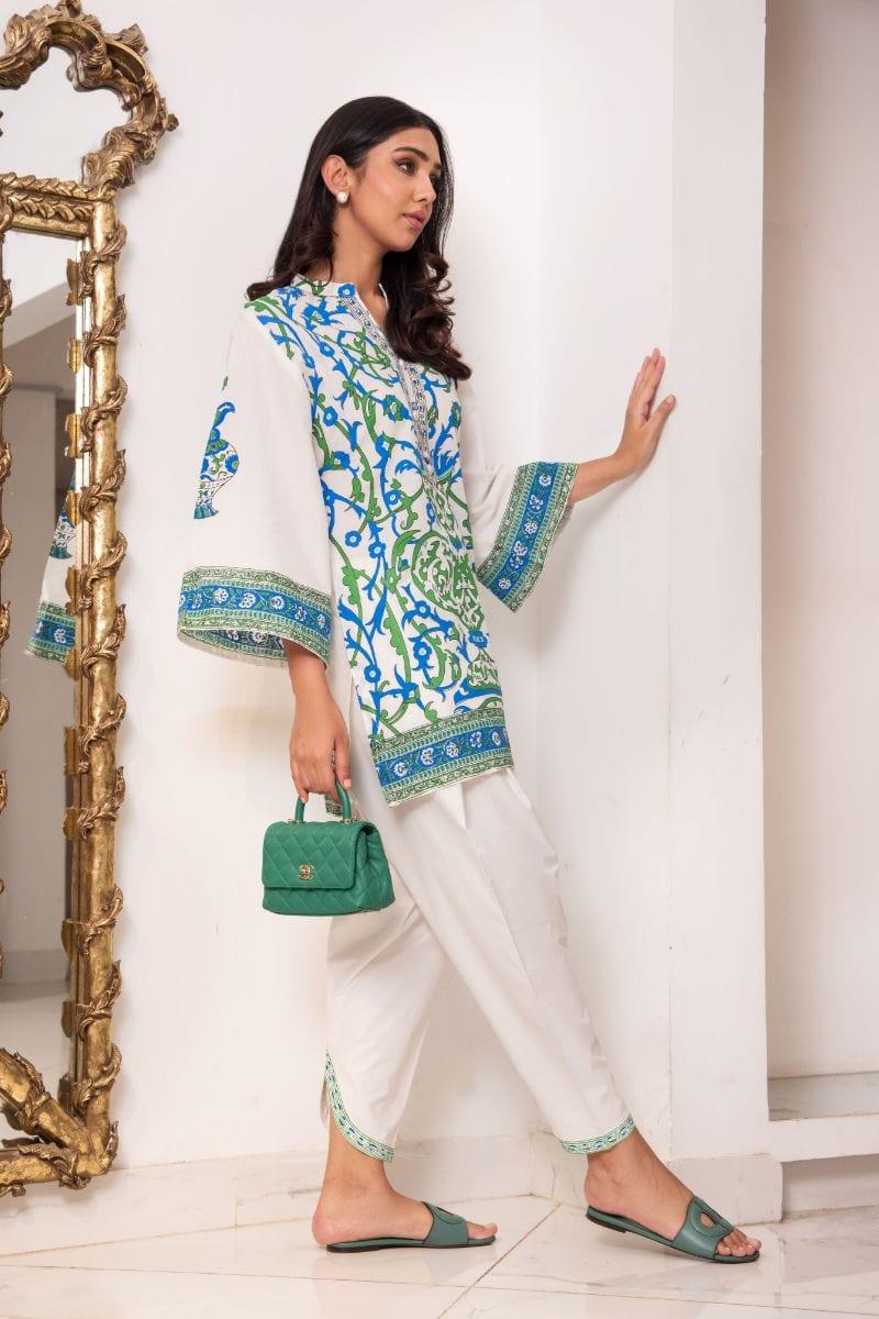 Shehrnaz - SHK- 1125 - 2 Piece - White - Studio by TCS