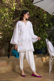 Shehrnaz - White Firdous Tunic - SHK-1060 - Studio by TCS