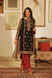 Pinktree - Black magic - Silk & Cotton Net - Black & Red - 3 Piece