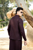 Arif Ashraf - Plum Kurta Trouser with Waistcoat