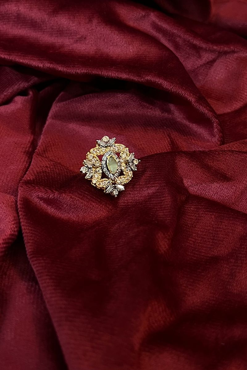 Hemohandicrafts- Jade Square Gold - Angoori