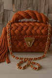 Hemo Handicraft - Tassal Braid - Rust Orange