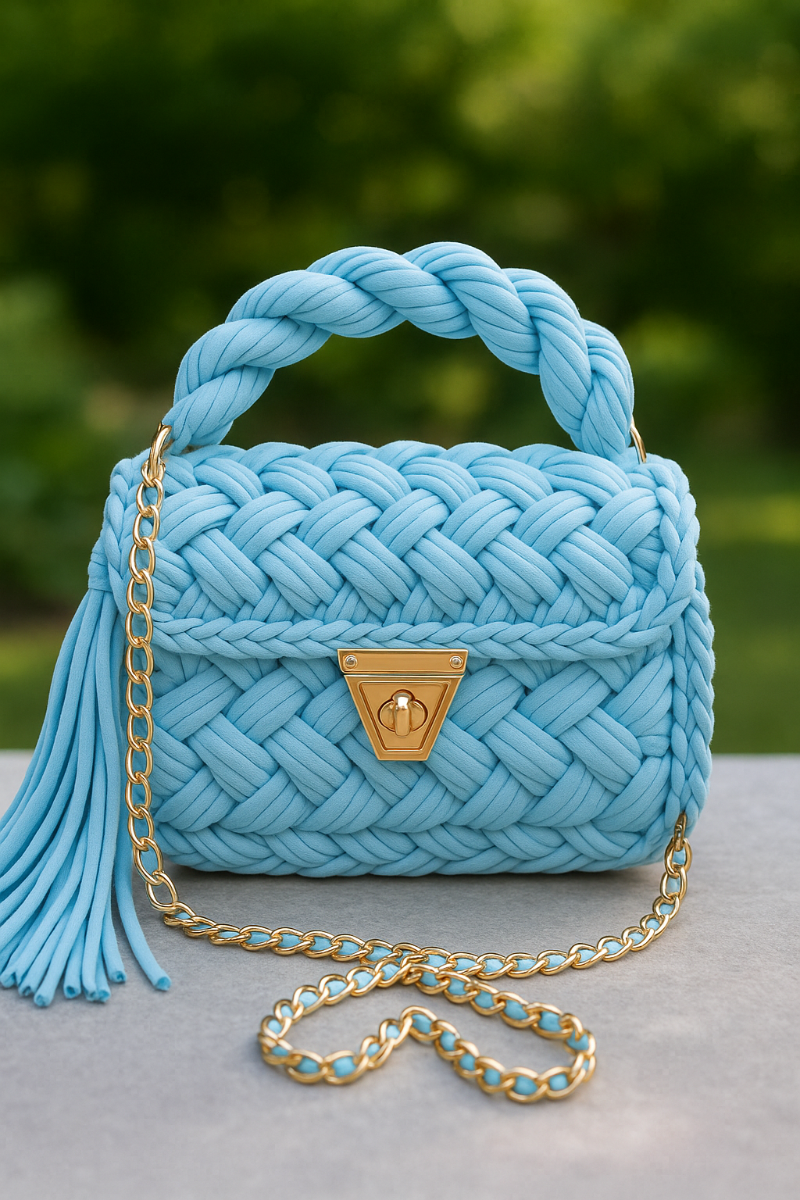 Hemo Handicraft - Tassal Braid - Sky Blue