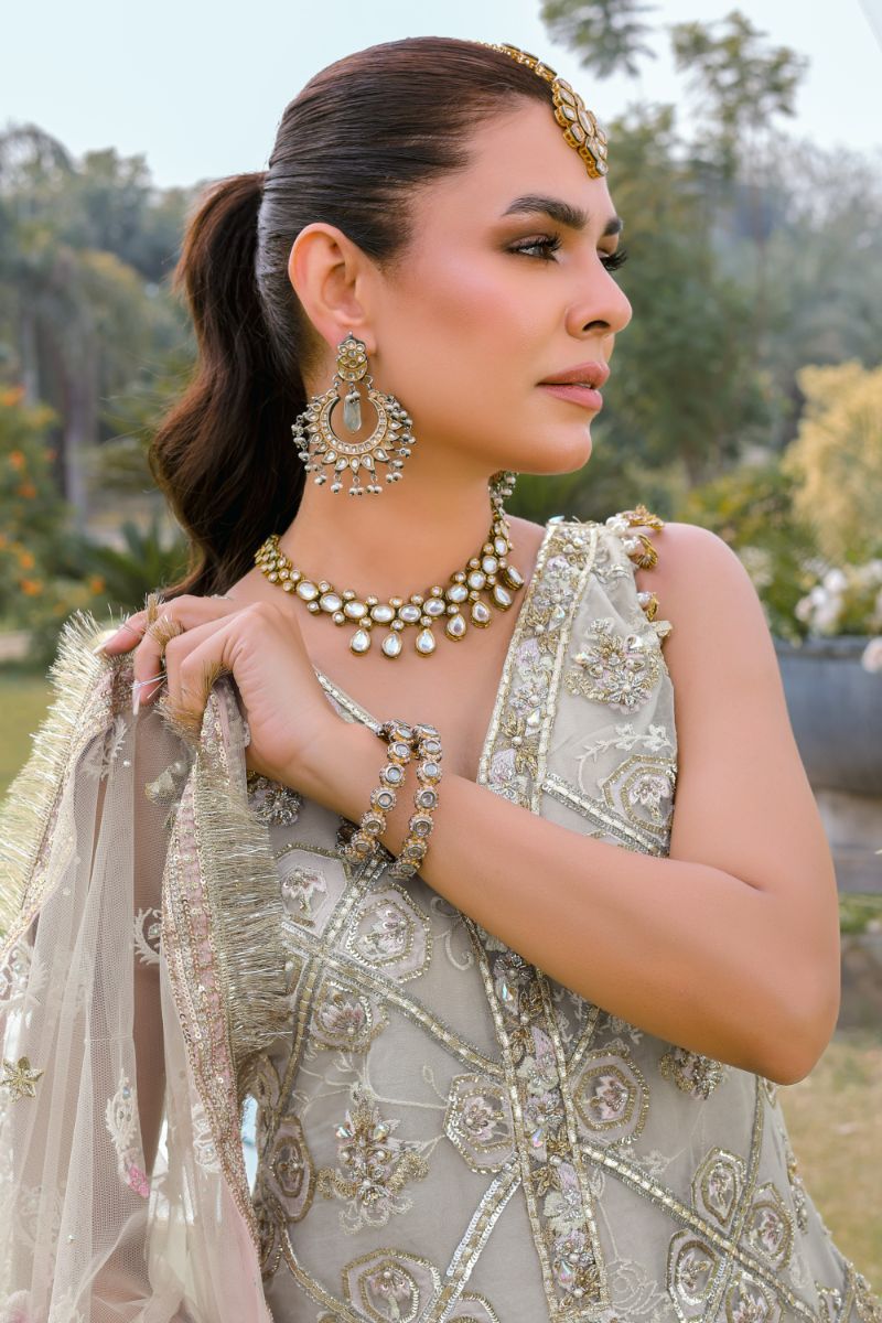 Reema Ahsan - Rameen - Organza - Ivory - 3 Piece