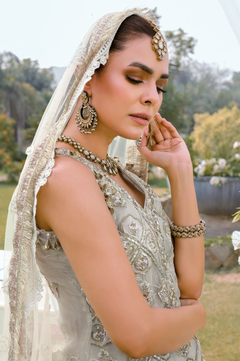 Reema Ahsan - Rameen - Organza - Ivory - 3 Piece