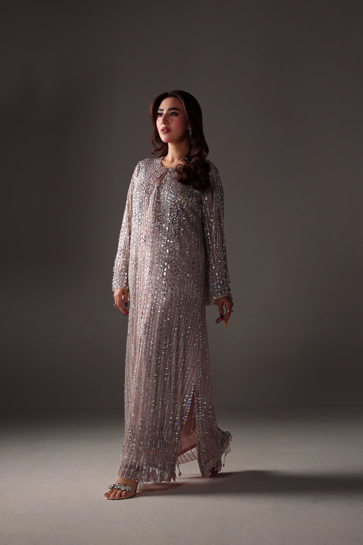 Reema Ahsan - Miran Net & Rawsilk Suit For Women - Pink - 2 Piece