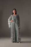 Reema Ahsan - Monisa Net & Crushed Silk Jump Suit For Women - Light Green - 2 Piece
