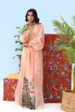 Musferah Saad -  Coral Horizon - peach blush - Organza & Silk - 3 Piece
