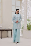 Rubys Couture - Gohar Shesha Silk Suit For Women - Ice Blue - 3 Piece