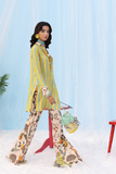 Musferah Saad -  Citrus Lime - Yellow - Silk - 2 Piece