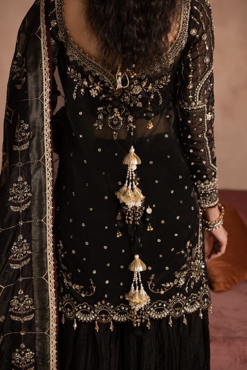 Anayra Amal - Zahab - Black - Organza - 3 Piece