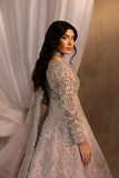 Anayra Amal - Zeenia Embroidered + Hand Worked Silk+Net Suit For Women - Lilac - 3 Piece