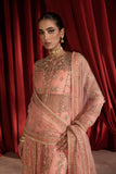 Anayra Amal - Gulaab - Peachy Pink - Organza - 3 Piece
