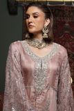 Huma Adnan - Zahmira - Silk - Tea Pink - 3 Piece
