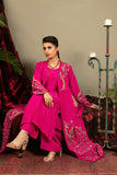 Yasmin Zaman - Hira Korean Silk Suit For Women - Magenta Pink - 3 Piece