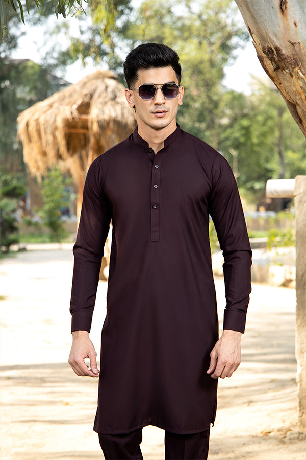 Arif Ashraf - Plum Kurta Trouser