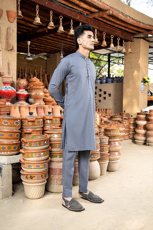 Arif Ashraf - Grey Kurta Trouser
