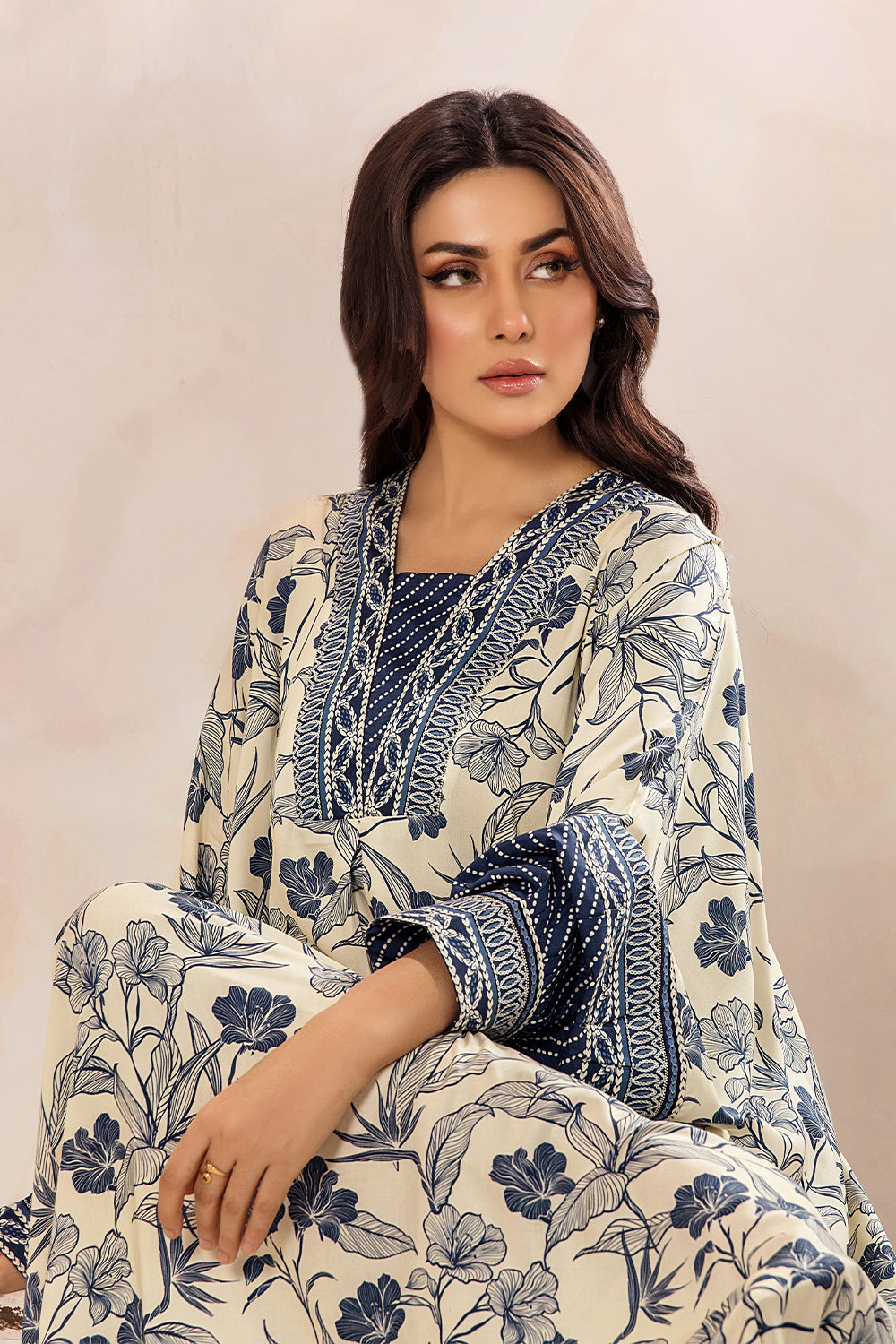 SAFWA - Printed - Lawn - 2 Piece - Stitched
