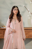 Syah - Gulmohar - Organza - Dusty Pink - 3 Piece