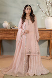 Syah - Gulmohar - Organza - Dusty Pink - 3 Piece