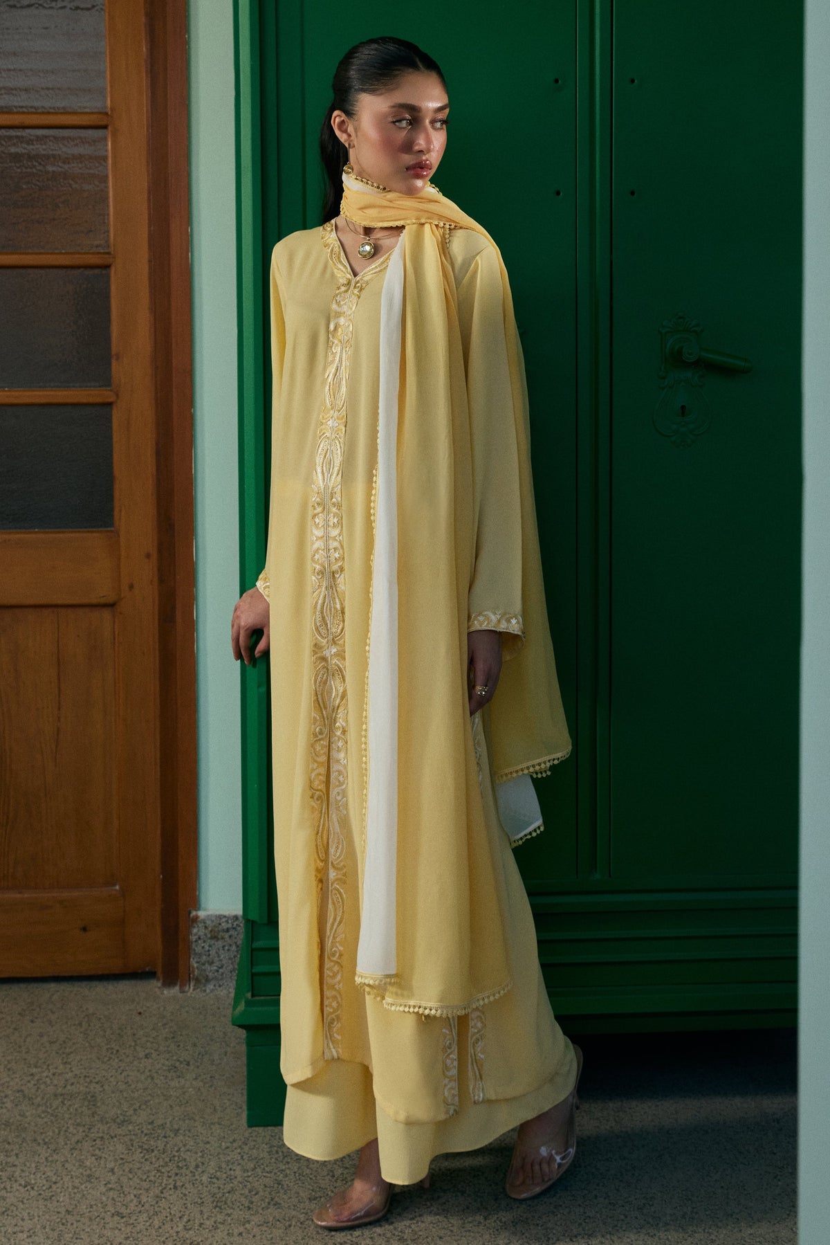 Natasha Kamal - Oran - Yellow - 3 Piece