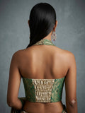 Maheen Khan Zarina Saree Blouse Grey 1 Piece