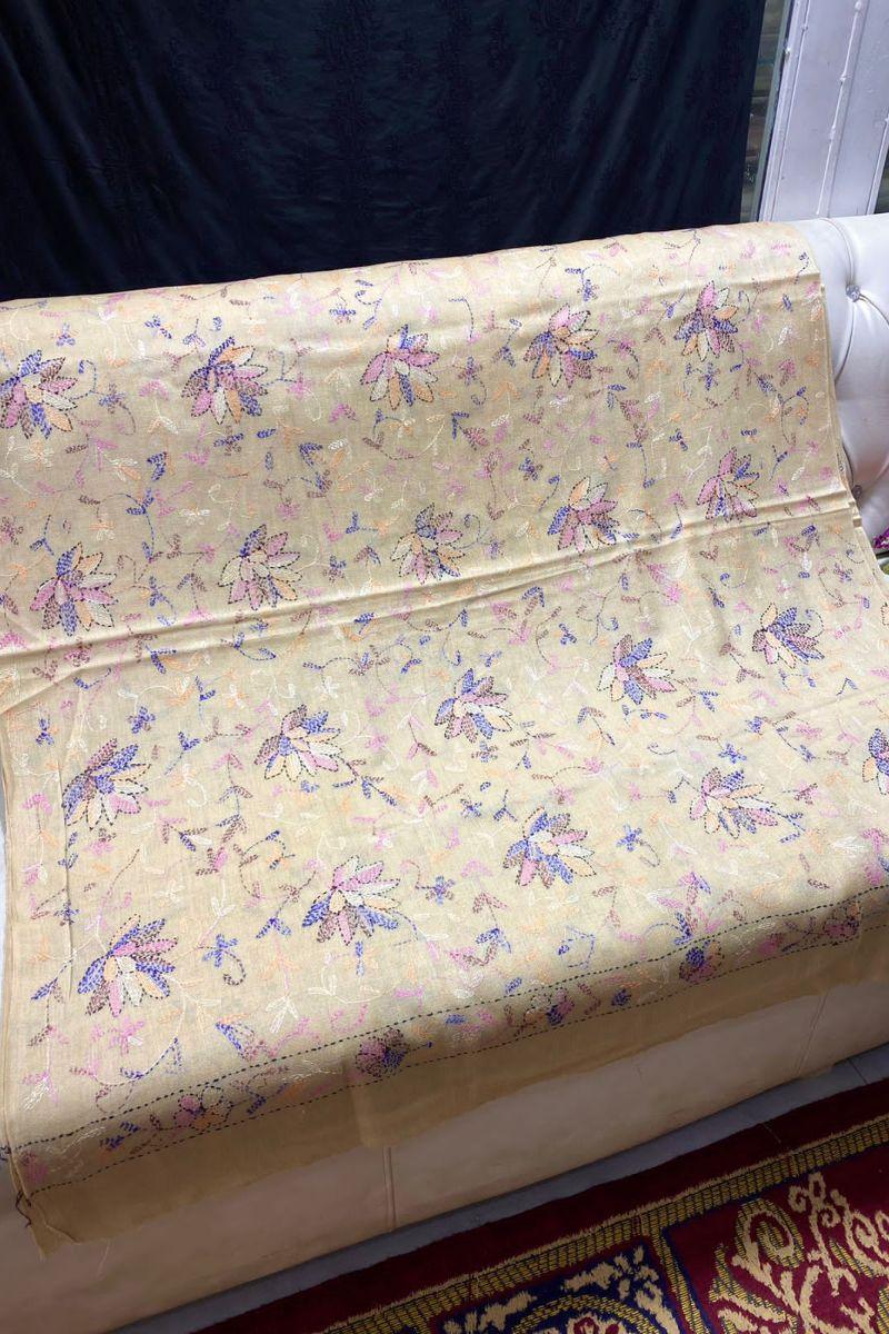 Designs By Amina - Hand worked - wool shawl - 10