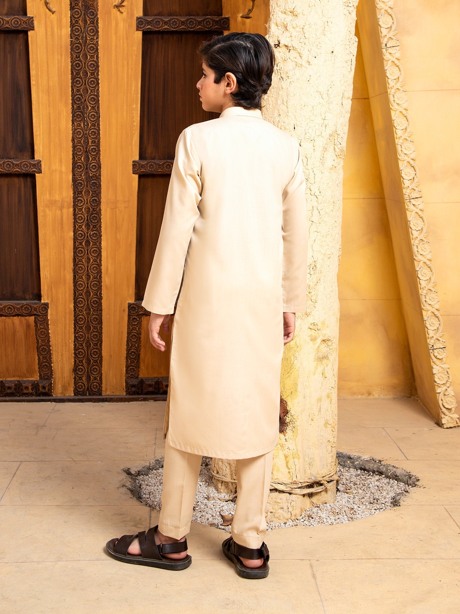 Shahjahan - Ivory Skin Kurta Trouser - 2 Piece