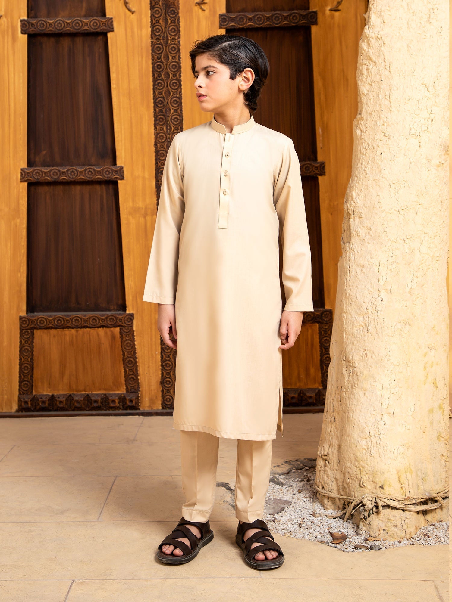 Shahjahan - Ivory Skin Kurta Trouser - 2 Piece