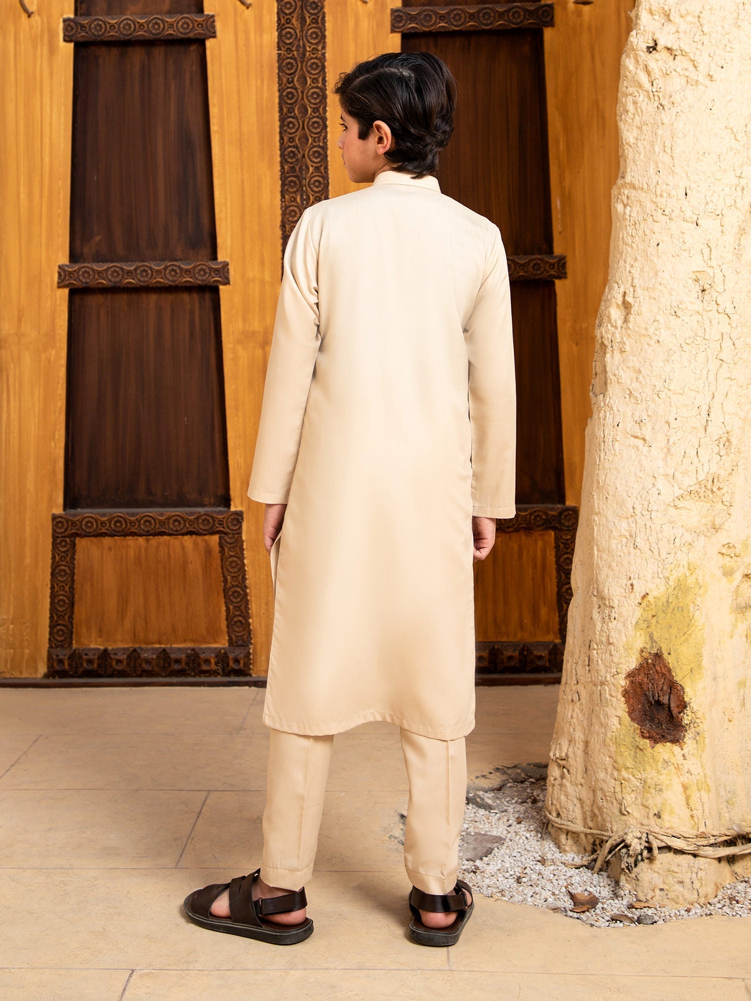 Shahjahan - Ivory Skin Kurta Trouser - 2 Piece