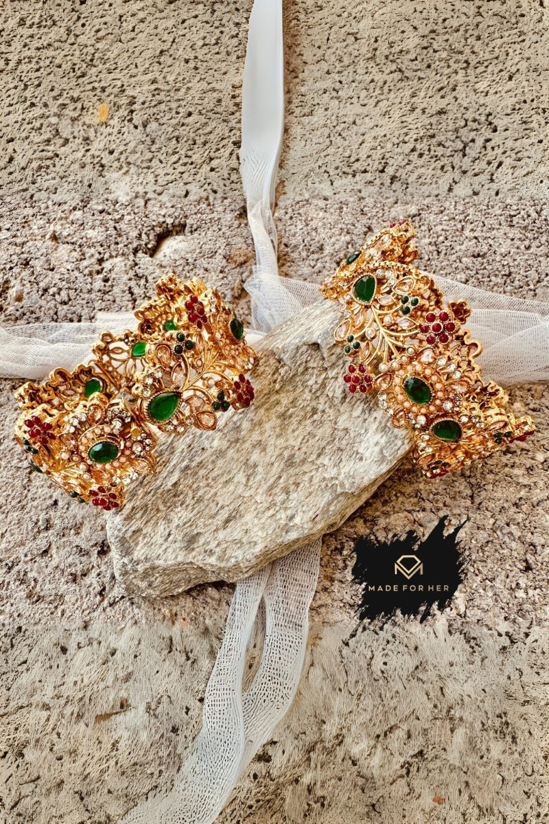 Made for Her - Nauratan Mughlai Bangles - LNS1018