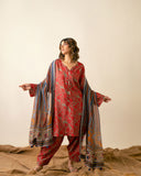 Ayla Studio - Striped Allore - Dupatta - munnar - multicolor - 1 Piece