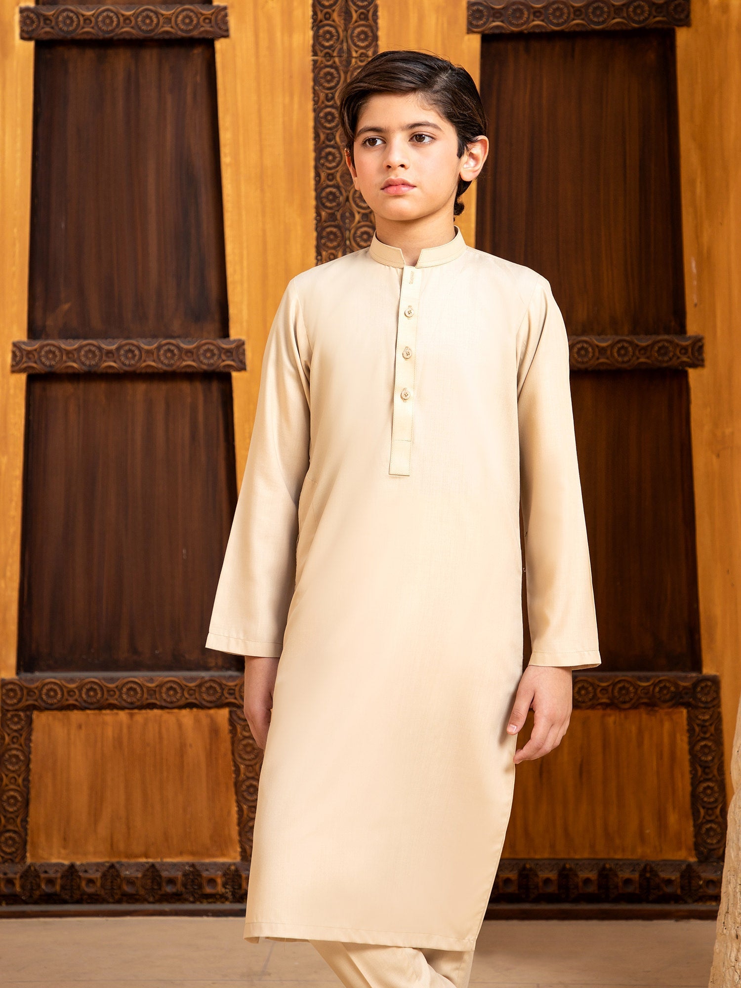 Shahjahan - Ivory Skin Kurta Trouser - 2 Piece