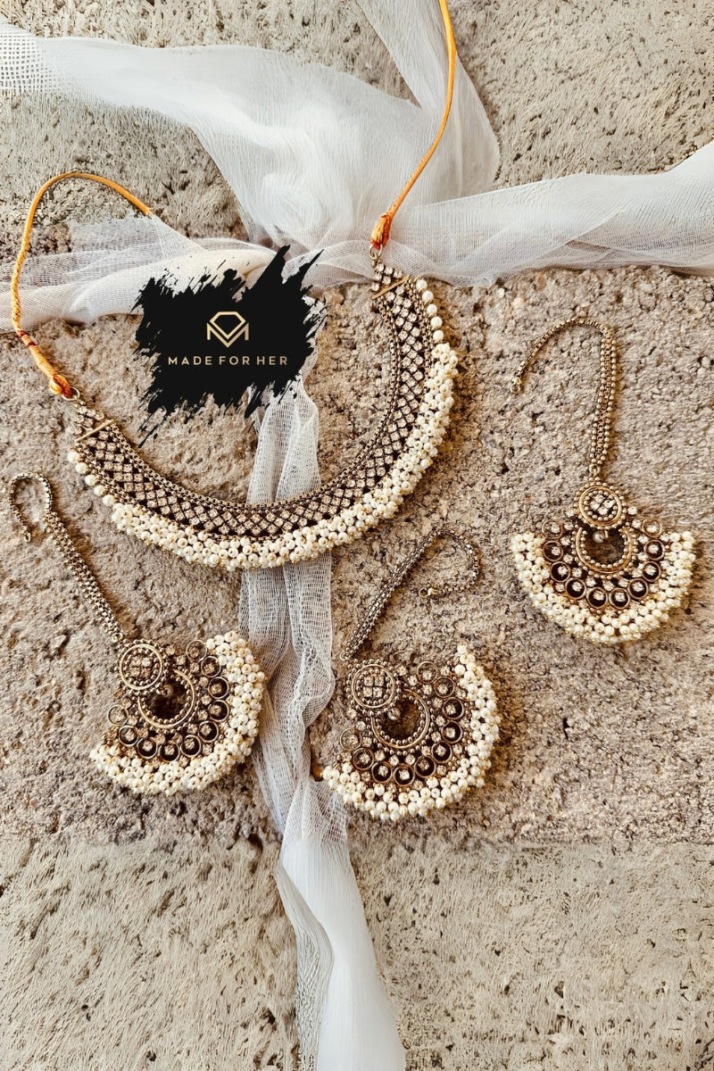 Made for Her - Gajra Noor Necklace Set - WM1007