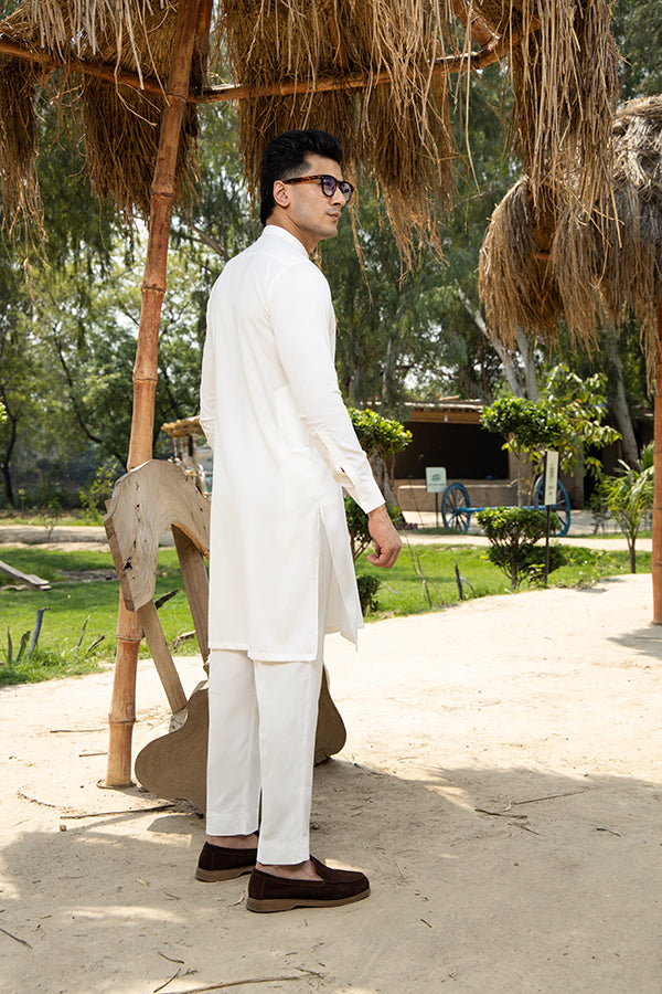 Arif Ashraf - Boski Off WHite Kurta Trouser