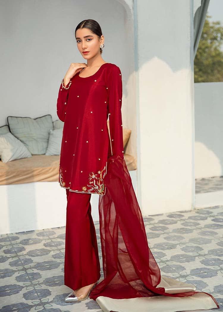 Allure by Ih - Nostalgic - Katan Silk - Burgundy - 3 Piece - Studio by TCS