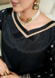 Allure By Ih - Maanvi Raw Silk Suit For Women - Black - 3 Piece