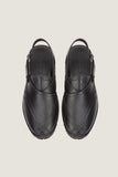 Navado - Brogue Peshawari Black Sandals For Men