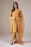 Cross Stitch - Canary Charm Silk Suit For Women - Yellow - 2 Piece