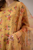 Cross Stitch - Canary Charm Silk Suit For Women - Yellow - 2 Piece