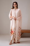 Cross Stitch - Dawn Rose Silk Suit For Women - Pink - 2 Piece