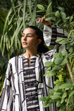 Shehrnaz - Noor - SHK-1432 - Black / White - Crepe Georgette - 2 Piece